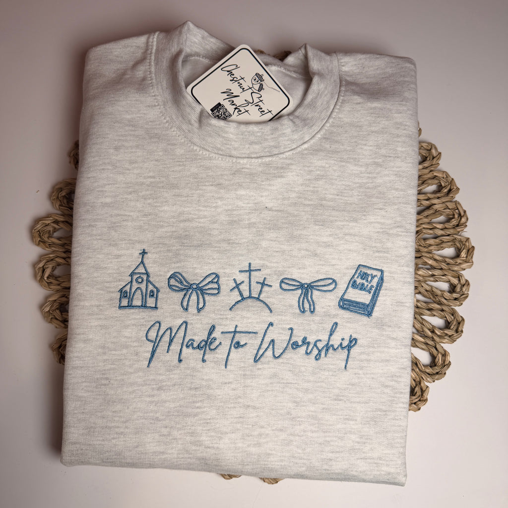 Made to Worship embroidered Sweatshirt