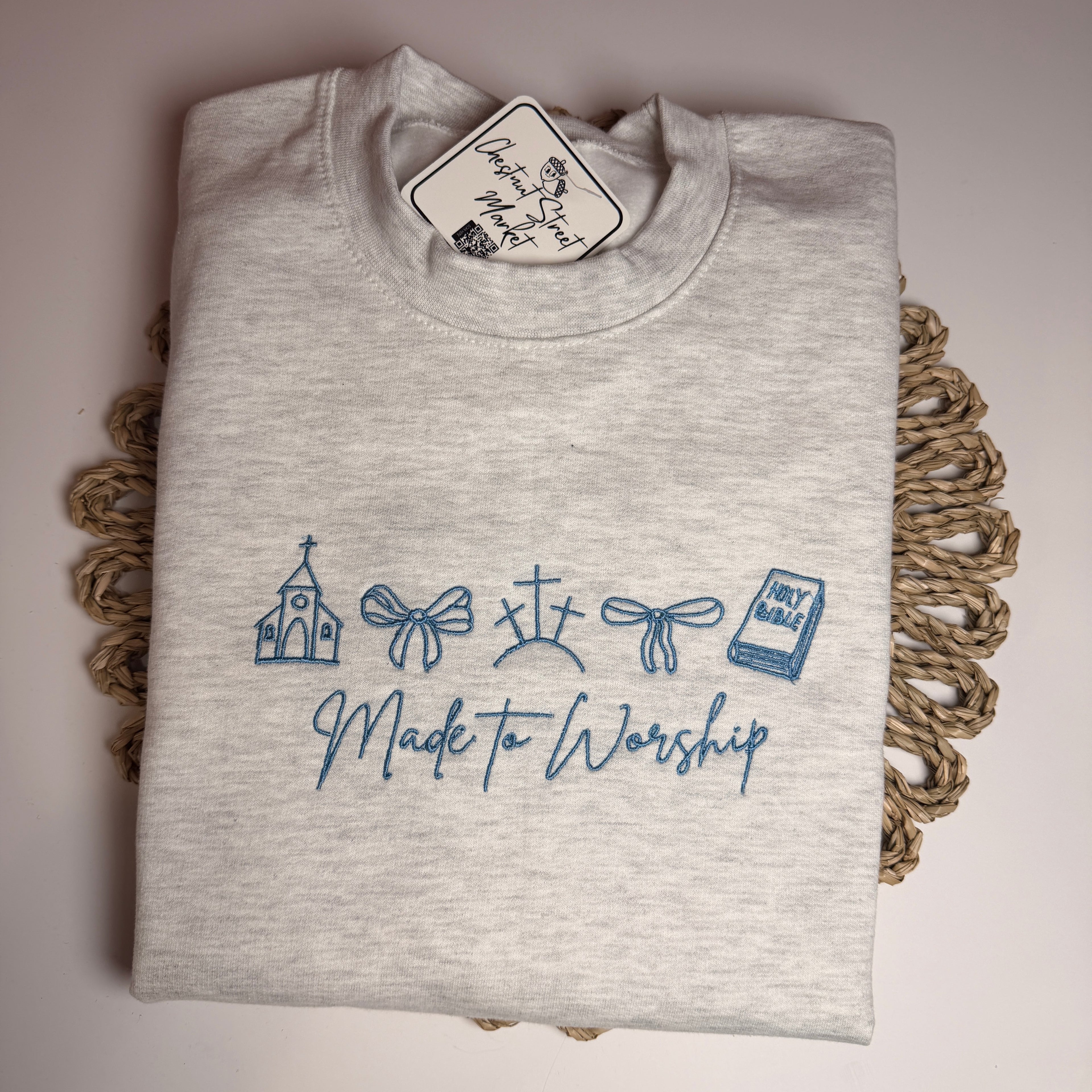 Made to Worship embroidered Sweatshirt