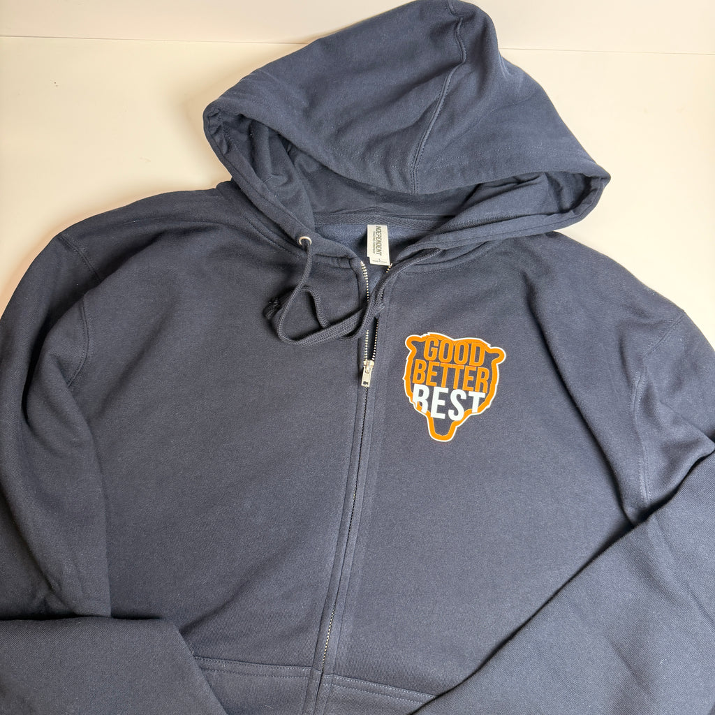 Good Better Best Zip Up Sweatshirt