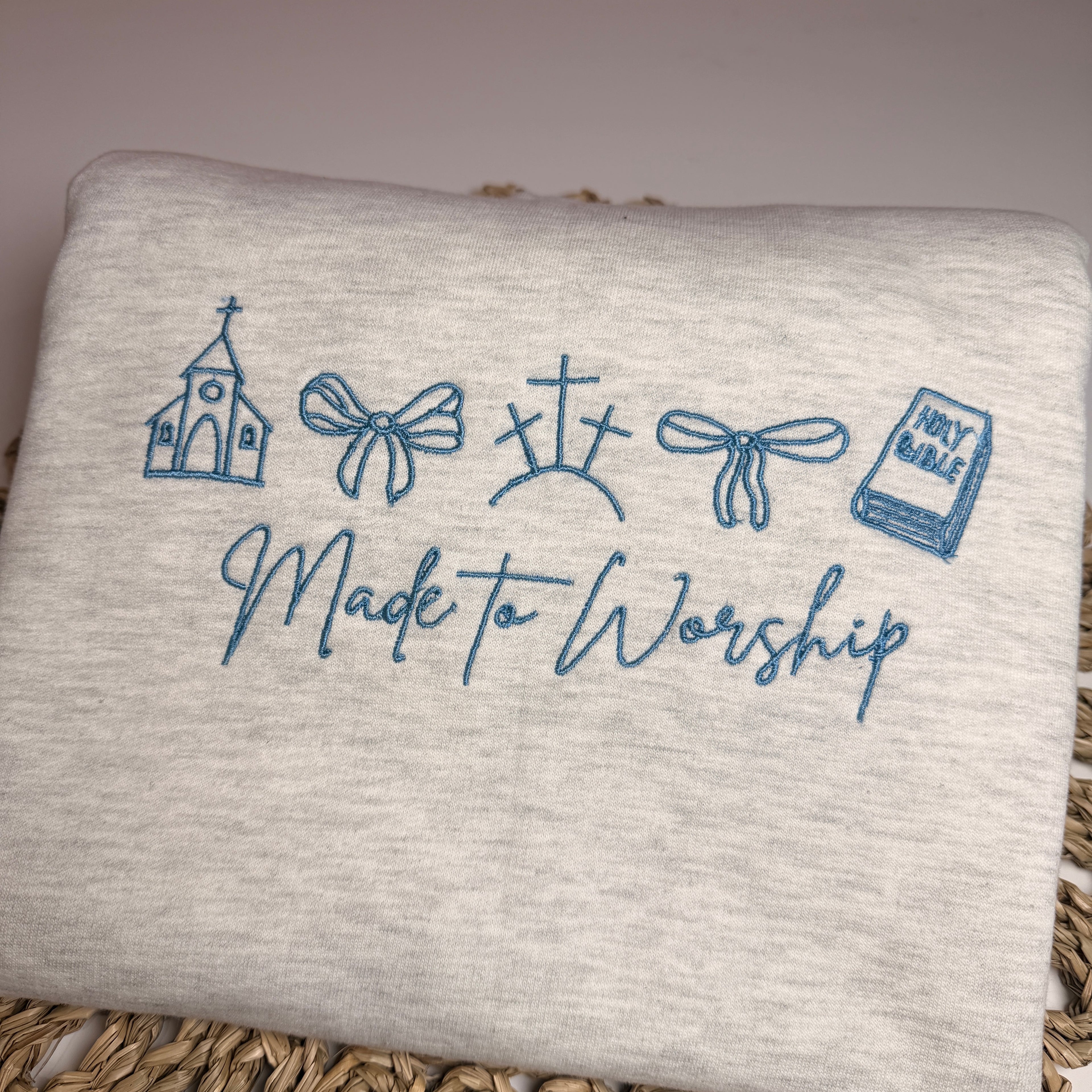 Made to Worship embroidered Sweatshirt